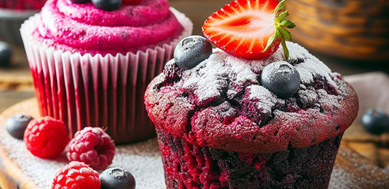 Brownies a muffiny s drobným ovocem