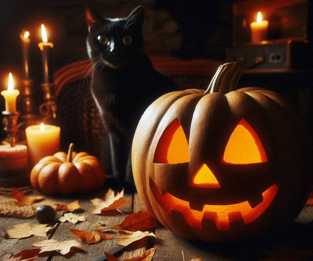 Jack-o'-lantern - halloweenská dýně